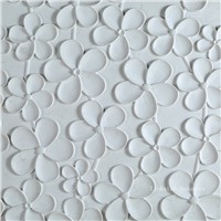 Decorative 3D white artistic feature stone wall panel