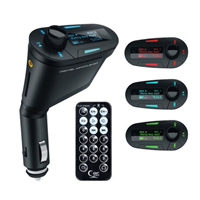 Car Kit MP3 Mucsic Player Wireless FM Transmitter Radio Modulator With USB SD MMC+ Remote Control