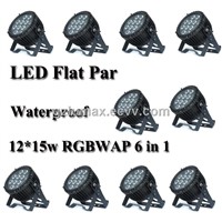 LED Flat Par 12*15w RGBWAP 6 in 1 Waterproof IP65