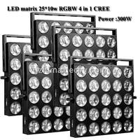 LED matrix 25*10w RGBW 300w 4 in 1 CREE LED Washer Light
