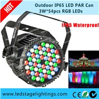 IP65 Stage LED PAR 3W*54pcs RGBW LED Disco lighting