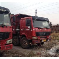 Used Howo Dump Truck 40T to 70T in shanghai yard original engine and spare parts Howo 40T Truck