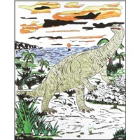 Rili 16&amp;quot;*20&amp;quot; Dinosaur Velvet Coloring Poster