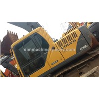 Used Sweden excavator Volvo EC140 in shanghai yard