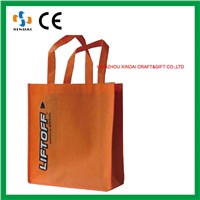Orange non woven shopping bag,promotional non woven bag