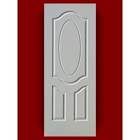 White Primer Moulded Door Made of HDF