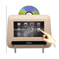 7inch touch sceen car headrest dvd with HDMI usb sd IR FM with wireless game(HY-766D)