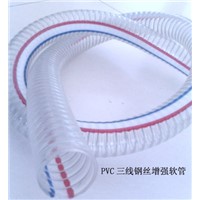 PVC steel-knitted screw strengthen soft hose