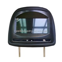 Touch button headrest monitor with usb sd fm ir 800x480 resolution (HY-739AV)