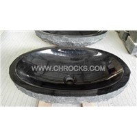 Shanxi Black Granite Sink,Absolute Black Vessel Sink,Stone Wash Basin