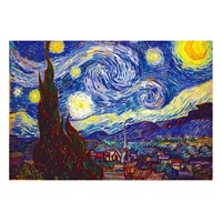 hand painted starry sky by Vincent