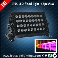 DMX Outdoor LED wall washer light 48pcs*3W RGB LEDs,China led stage light