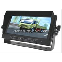 with touch button 7&amp;quot; digital lcd monitor with 800x480 resolution and 4 channels input(HY-730T)