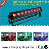 9pcs*9W RGB Tri LED Pixel control LED Wall washer light,LED Wall light