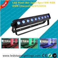 New Arrived,LED pixel bar light 9pcs*9W Tri LED RGB,LED stage light