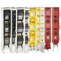 Vertical strip type fuse-switch-disconnector