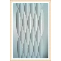 3D and waves decorative panel