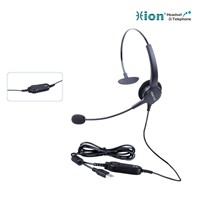Monaural Noise Canceling Microphone Call Center Headset with USB plug