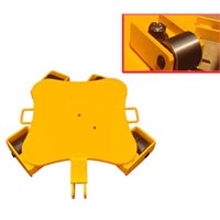 Rotating caster machine skates
