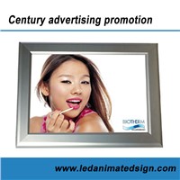 Advertising led animated super slim aluminum photo frame