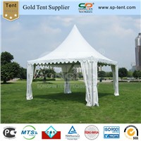 square pagoda tents 5x5m made of aluminum for garden usage