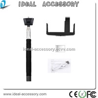 Hot Sale Extendable Wirless Selfie Stick Monopod  with Bluetooth Remote Shutter for smartphones
