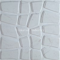 3D white decor stone wall art texture panel