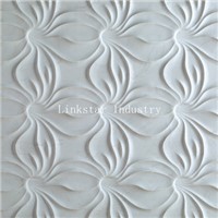 3D white interior artistic sculptural feature stone wall art tile