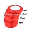 Red Polyester Satin Ribbon for Gift Packaging