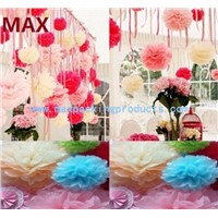Colorful (4"-36") Tissue Paper Pom Poms, Pom Poms Flower Balls for Decoration