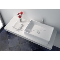 Customized Shape Artificial stone Composite Resin Counter-top Wash Basin-JZ9010