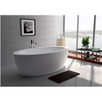Modern Designed Freestanding White Matt Solid Surface Stone Bathtub-JZ8615
