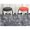 dining stool with pu leather and stainless steel tube