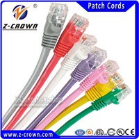 Cat6 Patch Cable Copper 7X0.18/0.20mm RJ45 cables with 30inch gold plating connectors