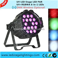 UV LED Stage Par light 18pcs*15W RGBWA+UV China LED Par light