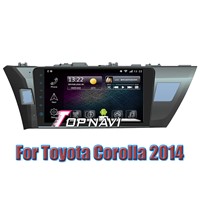 10.1inch Android 4.2 Car gps navigation For  Toyota Corolla   2014  with ipod bt tv swc rds 3g wifi