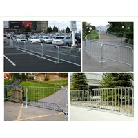Hot-dipped galvanized crowd control barrier