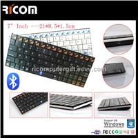 7 INCH BT keyboard,bluetooth keyboard for 7 inch tablet,wireless keyboard for 7 inch tablet--BK123
