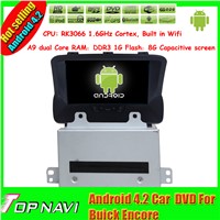 8'' capacitive android 4.2 car dvd gps navi for  Buick Encore with radio bt wifi 3g