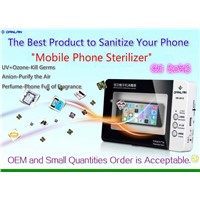 CE RoHS certified Mobile Phone Sterilizer UV Cell phone Sanitizer Disinfector,UV Ozone Sterilizer