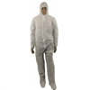 White disposable nonwoven coveralls and suits