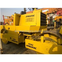 Used double drum Road roller Dynapac CC42 cc421 original sweden machine in shanghai