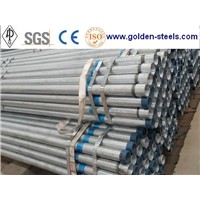 A53 Hot Dipped Galvanized Steel Pipe threaded with coupling