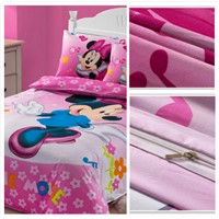 Beautiful Children Fairy Bedding Set 3pcs, Quilt Cover, Bed Sheet, Pillow Case, Mickey Mouse Design
