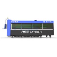 Fiber laser cutting machine HS-M3015A used American laser head