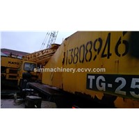 Original japan made used tadano TG-250E 25t truck crane second hand tadano 25t truck crane for sale