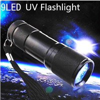 9led uv blacklight flashlight