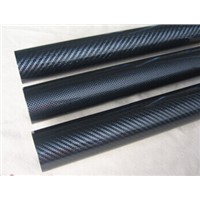 3K plain twill Gloosy carbon fiber tube