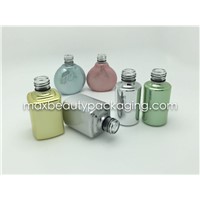 Metalized Silver Color Gel Polish Bottle High Quality Bottle Nail Polish Packaging