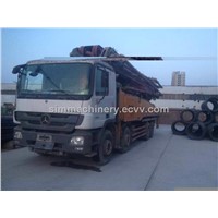 Sany year 2012 56m concrete pump truck used condition Sany 56m year 2012 uupm truck sale